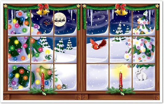 Snowy Christmas Insta-View Party Accessory (1 count) (1/Pkg)