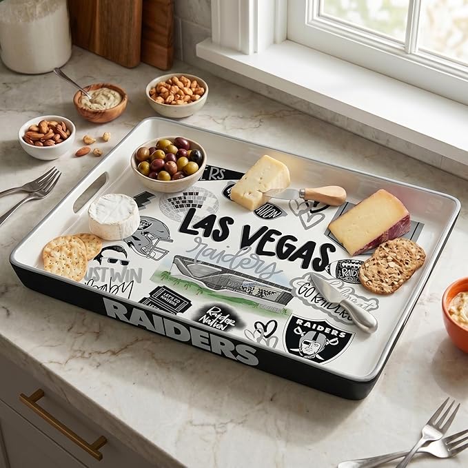 NFL Loco Fan Large Serving Tray w/Handles
