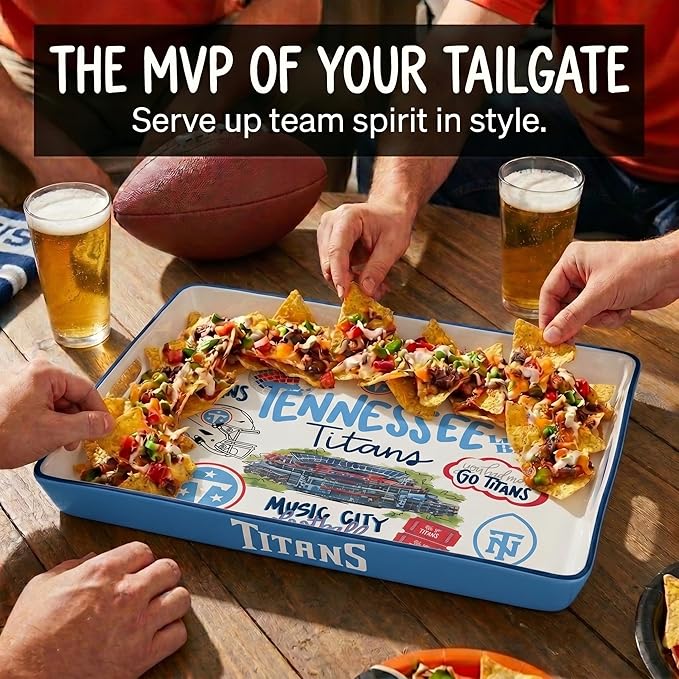 NFL Loco Fan Large Serving Tray w/Handles