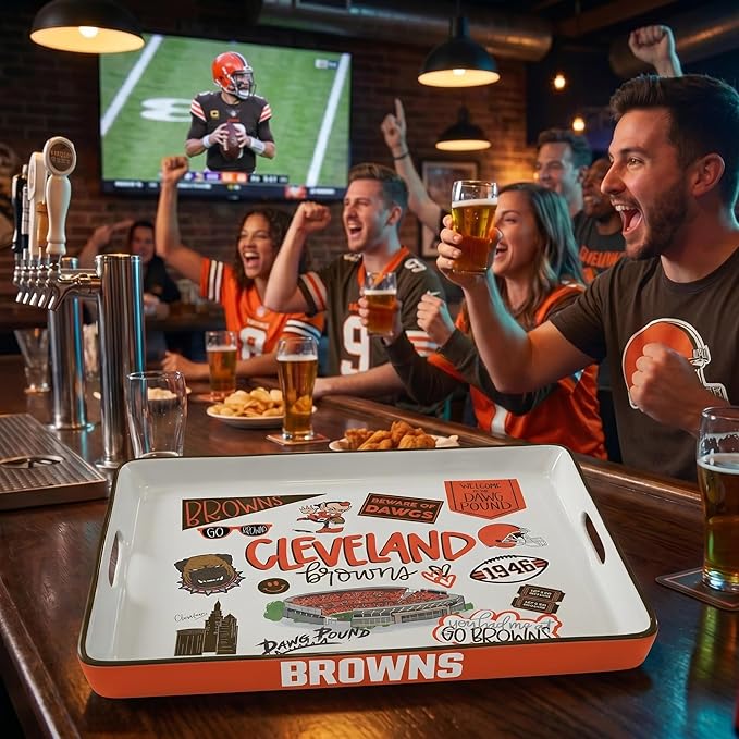 NFL Loco Fan Large Serving Tray w/Handles