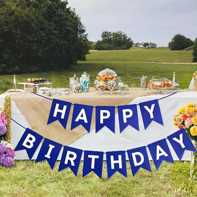 Happy Birthday Banner Party Banner Birthday Hanging Decoration for Women Men Girls Boys Adults Pets Party Backdrop Wall Decor Party Supplies