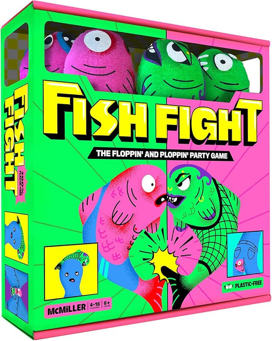 Fish Fight – Funny Flopping Fish Game for Kids & Adults | Outdoor Summer Party Game for Beach, Backyard, Pool, Family & Friends