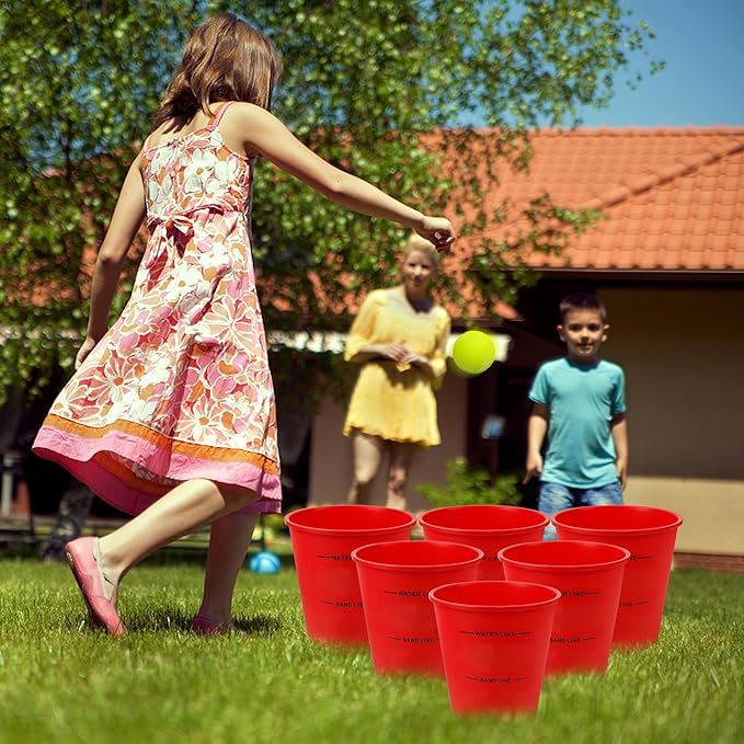 Juegoal Outdoor Giant Yard Pong Game Set Outdoor Toss Game Throwing Game for Beach, Camping, Lawn and Backyard