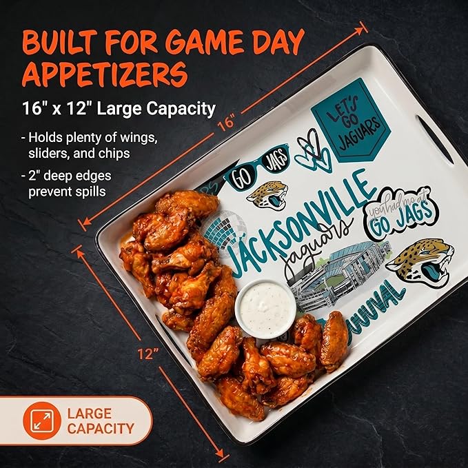 NFL Loco Fan Large Serving Tray w/Handles