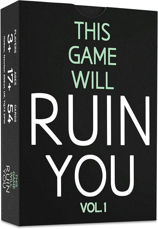 This Game Will Ruin You Vol 1 - Card Games for Adults & Bachelorette Parties - Party Games for College Students & Fun Adult Game Night Ideas - Board Games for Groups & Couples or 21st Birthday Gift