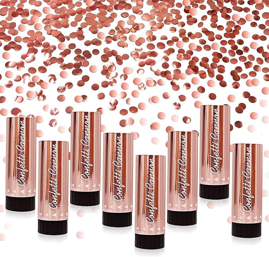 Party Confetti for Wedding Birthday Graduation Baby Shower Anniversary Christmas New Year's Kids Fun Party Supplies Decorations and Favors (Rose Gold)