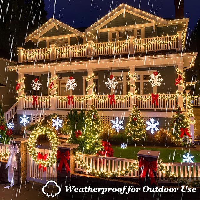 300 LED Christmas Tree Lights, Connectable Christmas Lights Indoor with Timer Memory & Dimmable & 12 Modes, 75FT Mother's Day Decoration Fairy String Lights for Outside Bedroom Patio, Warm White