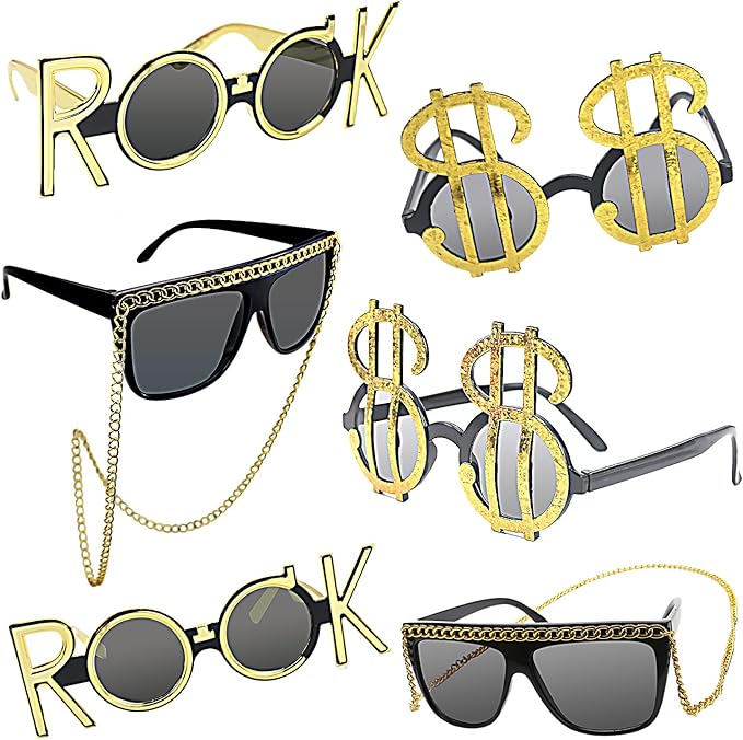 musykrafties Photo Booth Props Sunglasses Set