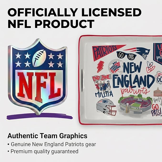 NFL Loco Fan Large Serving Tray w/Handles