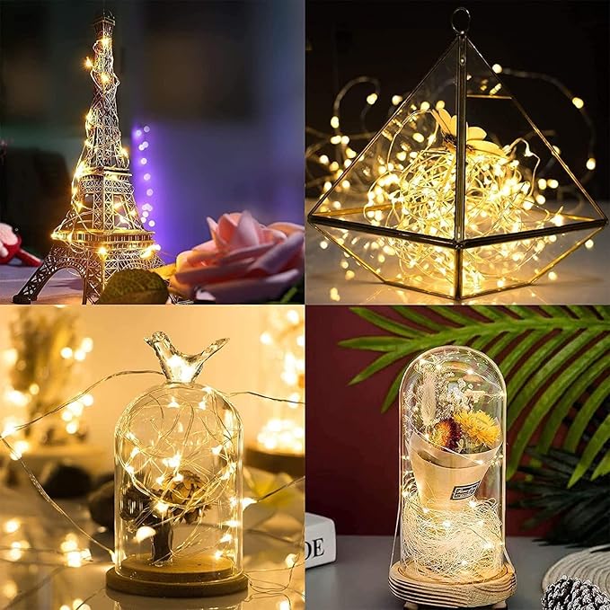 Niumowa LED Fairy Lights Battery -9 Pack 2M/20 LEDs Mini Fairy Lights with Battery,LED Lighting Battery Operated Decoration for Bottle,Christmas Tree Wedding Balcony Party Decoration