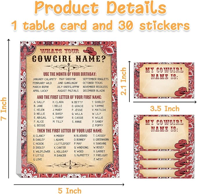 Cowgirl Birthday Party Decoration,Western Party Decorations,Cowgirl Birthday Party Sign for Girls, Cowgiel Birthday Decoration, Kids Cowgirl Activity Cards, Cowgirl Activity Decoration Supplies