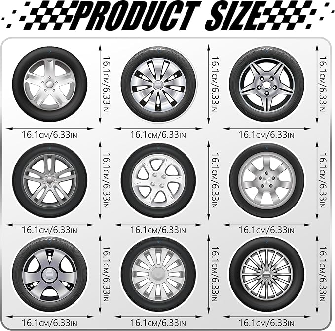 Race Car Party Decorations - 30Pcs Racing Car Wheel Hanging Swirls Wheel Tire Ceiling Hanging Streamers for Race Theme Birthday Party Supplies