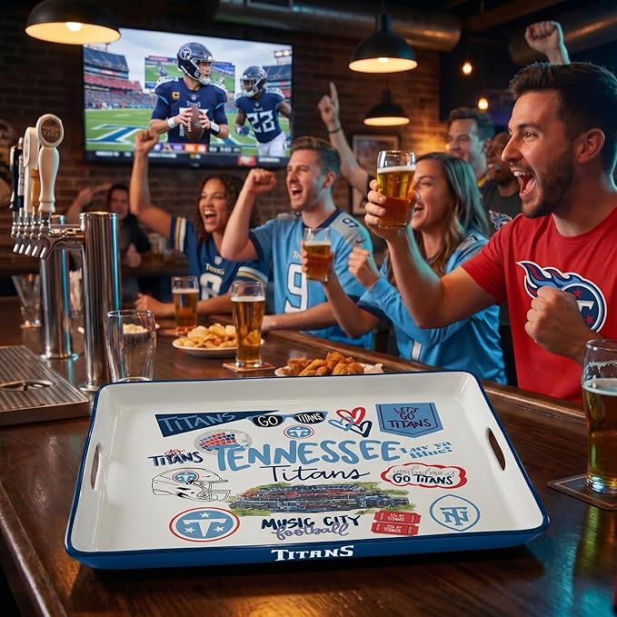 NFL Loco Fan Large Serving Tray w/Handles