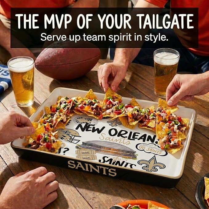 NFL Loco Fan Large Serving Tray w/Handles