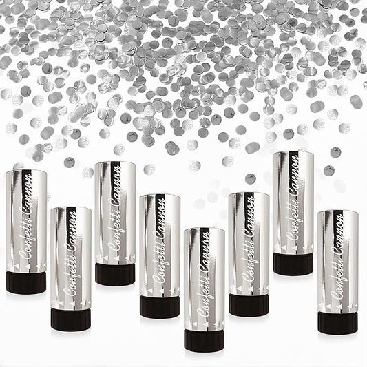 Party Confetti for Wedding Birthday Graduation Baby Shower Anniversary Christmas New Year's Kids Fun Party Supplies Decorations and Favors (Silver)