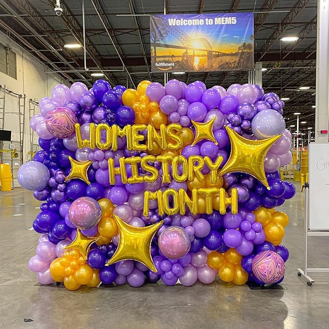 Voircoloria 130pcs Purple Balloons Different Sizes 18" 12" 10" 5" Party Latex Balloons for Birthday Baby Shower Halloween Wedding Valentine's Day Party Bachelorette Decorations