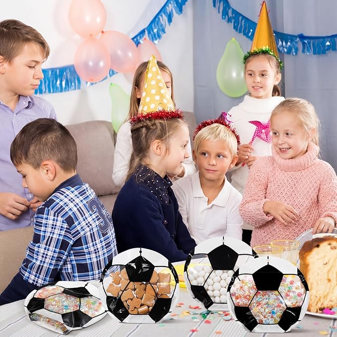 Resurhang 60 Pcs Soccer Party Treat Bags Candy Zipper Cute Soccer Food Goodie Gifts Bags Resealable Sport Themed Snack Candy Containers for Sport Birthday Baby Shower Supplies