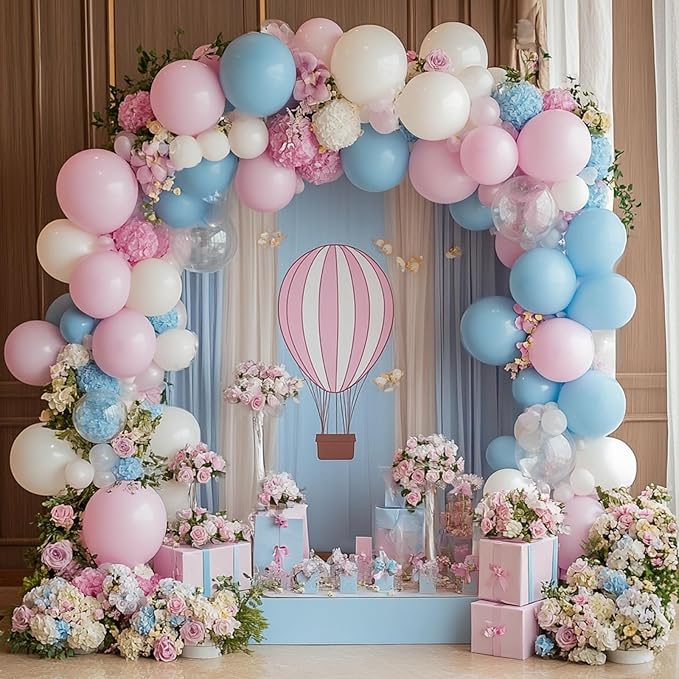 RUBFAC 87pcs Light Pink Balloons Different Sizes 18 12 10 5 Inches for Garland Arch, Premium Pastel Pink Balloons for Valentine's Day Girl Birthday Wedding Baby Shower Bridal Shower Party Decorations