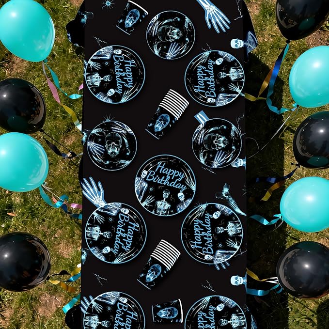 170Pcs Radiology Graduation Birthday Party Supplies X Ray Medical Themed Plates Napkins Cups Tablecloth rad tech graduation Tableware Set for Radiology Doctor Birthday Decorations Serves 24