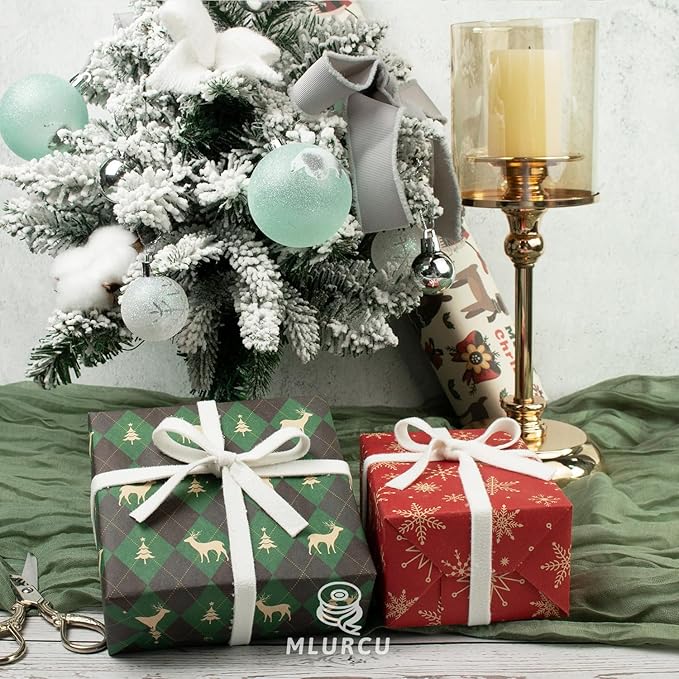 White Velvet Ribbon 3/8 Inch x 21Yd Double Faced Thin White Ribbons Set for Christmas Tree Ornaments Gift Wrapping Wedding Decoration Wreath & Hair Bows Making