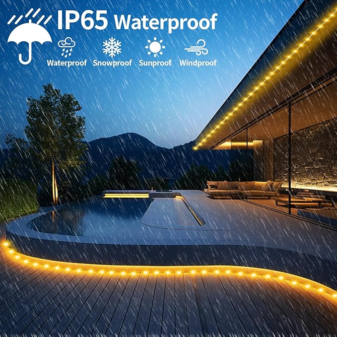 Fairy Lights Plug in, 60M 500LED Fairy Lights 12 Mode Flowing Christmas Light String Outdoor Waterproof Party Garden Threshold Decorative Lights (Warm)