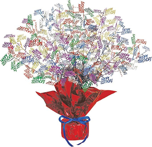 Beistle Birthday Gleam 'N Burst Centerpiece, 15-Inch