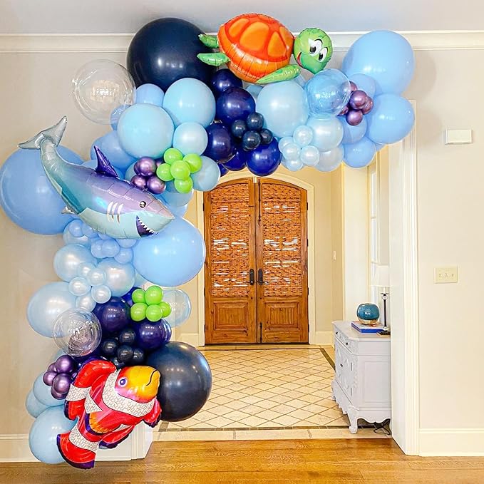 Voircoloria 90pack Navy Blue Balloons Different Size 18/12/10/5 Inch Dark Blue Balloon Garland Arch Kit for Graduation, Wedding, Birthday, Baby Shower, Gender Reveal, Anniversary Party Decorations
