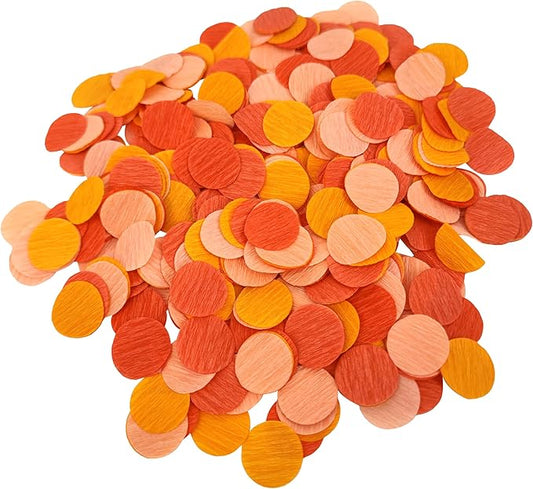 Ombre Orange Table Confetti for Fall Autumn Thanksgiving Harvest Orange Wedding Paper Confetti Baby Shower Birthday Party Decorations 1000 Count