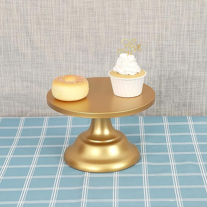 3 Pcs Metal Cake Stand Set 8/10/12 inch Dessert Table Display Perfect for Baby Shower Wedding Birthday (gold)