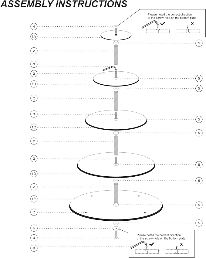 AMT Acrylic Cupcake Stand | Clear Acrylic Cupcake Stand for 57 Cupcakes | 5 Tiers Cupcake Stand | Perfect for a Wedding Shower, Birthday Party, Baby Shower. (1 pc/Box) (Round - 5 Tiers)
