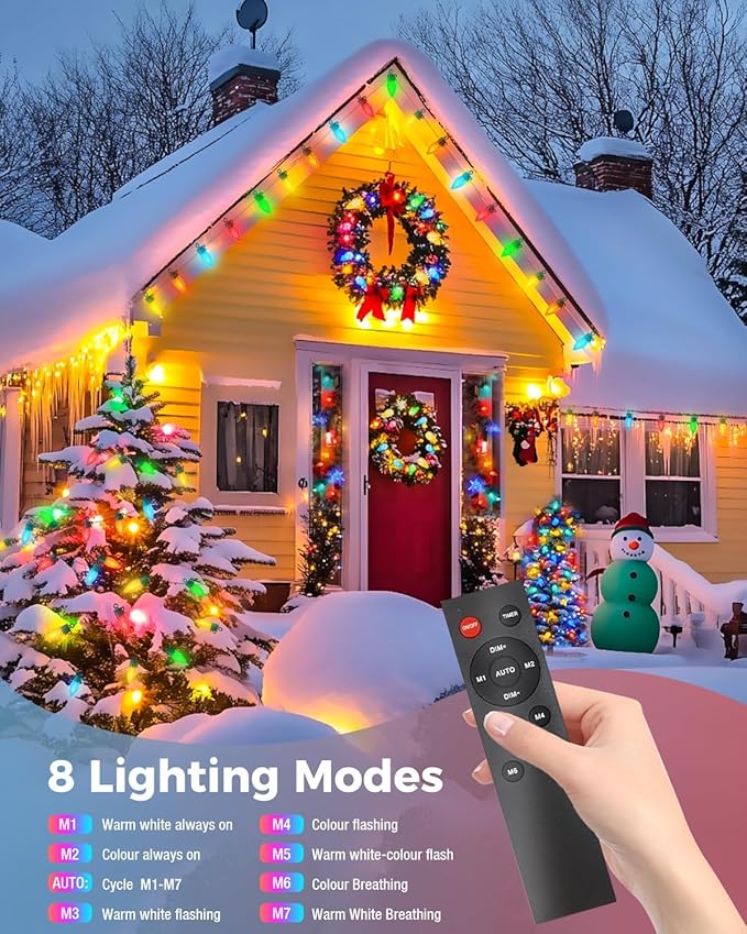 litogo 84FT Color Changing Outdoor String Lights with Remote - Dimmable LED RGB Patio Lights for Outside with Waterproof Timer Edison Bulbs for Yard Gazebo Party Wedding Holiday - Gifts for Women Mom