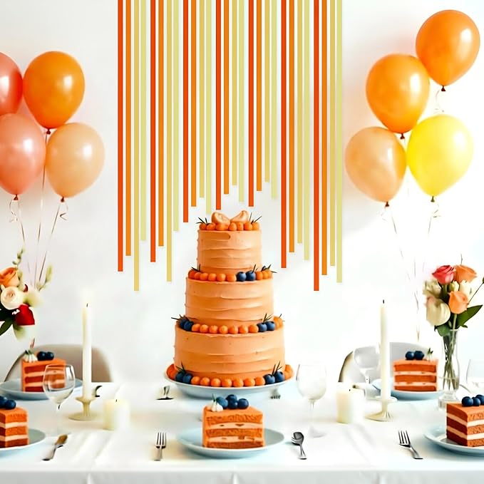 TONIFUL 3/8 Inch Terracotta Fall Satin Ribbon 4 Rolls 100 Yards Orange Brown Autumn Ribbon for Gift Wrapping Flower Bouquet Crafts,Thanksgiving Ribbon, Birthday, Wedding Decoration (25Yd/Roll)