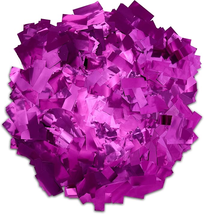 Metallic Confetti, 1 lb Bag, Shiny Foil Rectangles for Parties, Weddings, Events (PURPLE)