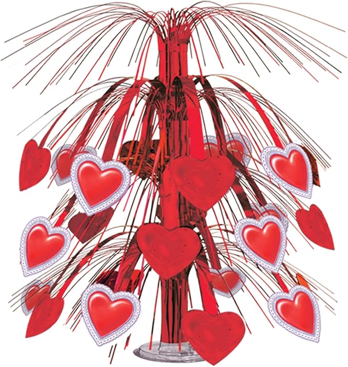 Lace Heart Cascade Centerpiece Party Accessory (1 count) (1/Pkg)