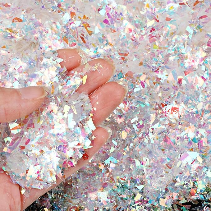 HOWAF Sparkle Metallic Confetti, Mylar Rainbow Foil Confetti Bag Perfect for New Years, Surprise Parties, Birthdays, Photo Shoots, Engagements & Weddings (80 g)