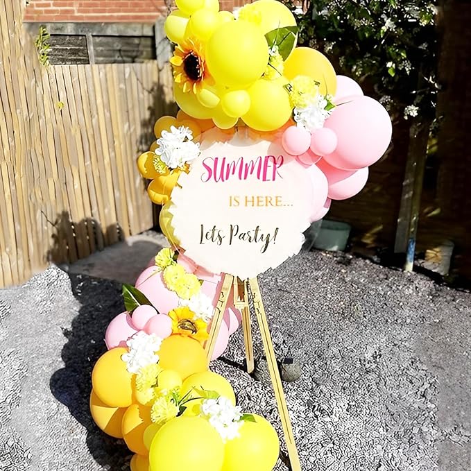 Voircoloria Yellow Balloons, 66pack 12inch Yellow Latex Party Balloons for Graduation, Wedding, Birthday, Gender Reveal, Baby Shower, Anniversary, Sunflower and Honeybee Theme Party Decorations