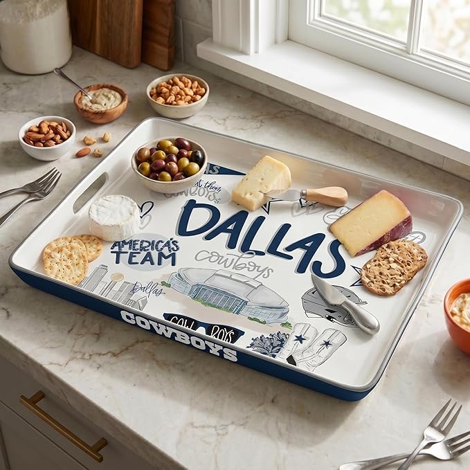 NFL Loco Fan Large Serving Tray w/Handles