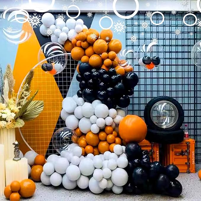 White Balloon Different Sizes, 111Pcs 18 12 5 Inch Matte White Latex Balloon Arch Kit Garland for Wedding Bridal Graduation Baby Shower Birthday Party Decorations