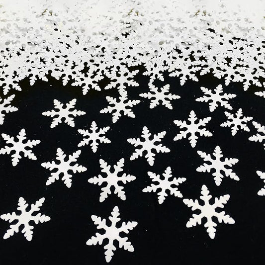 Snowflake Confetti Merry Christmas Max Holiday Party Decoration Table Scatters Confetti Metallic Foil for New Year Wedding Birthday Baby Shower Bridal Shower Festival Theme Party Table Decorations