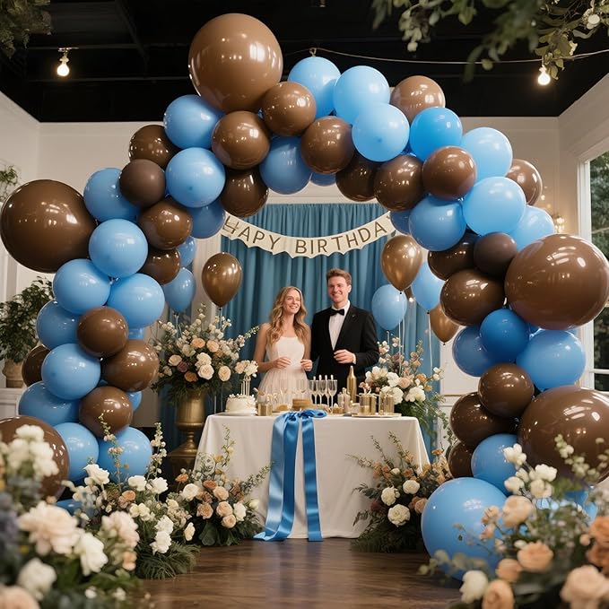 Brown Balloon Arch Kit 111Pcs 18 12 5 Inch Latex Party Balloons Garland for Birthday Baby Shower Wedding Engagement Anniversary Christmas Party Decorations
