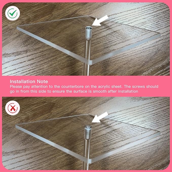 TEKXYZ Clear Acrylic Balloon Stands for Table, Adjustable Height 15.75 Inch, 23.6 Inch, 31.5 Inch Reusable Balloon centrepieces Toy Balloons, for Wedding, Birthdays Table& Floor Decor (Set of 4)