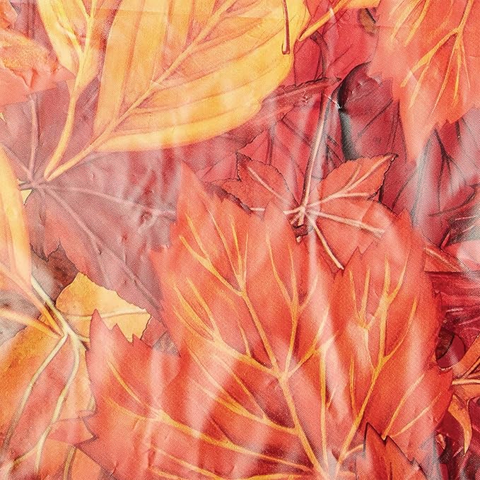 Beistle Fall Leaf Tablecovers, 54” x 108”, 3 Pieces – Plastic Table Cloth, Rectangular Tablecloth