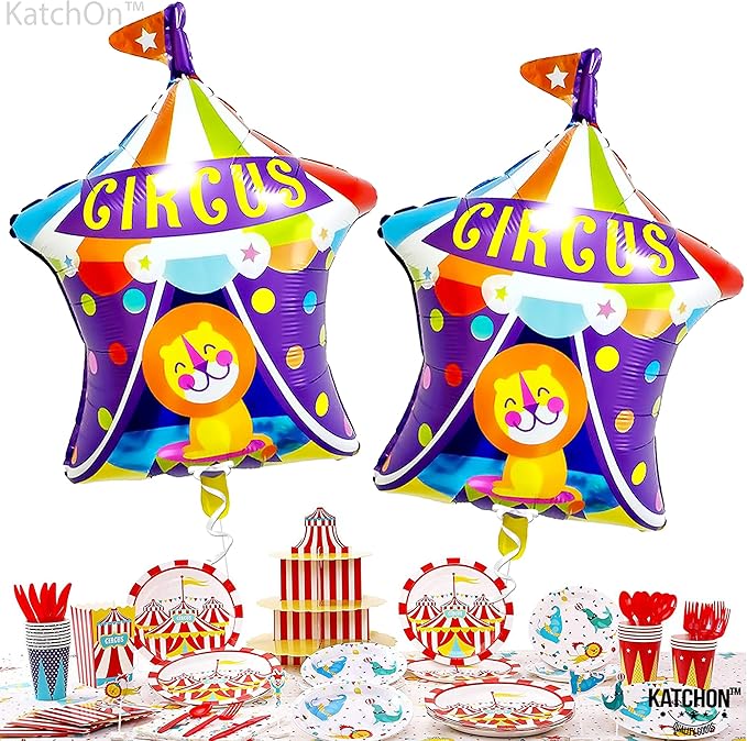 Circus Balloons for Carnival Theme Party Decorations - 30 Inch | Circus Tent Balloon for Circus Theme Party Supplies | Circus Canopy Balloons for Circus Theme Party Decorations | Carnival Balloons