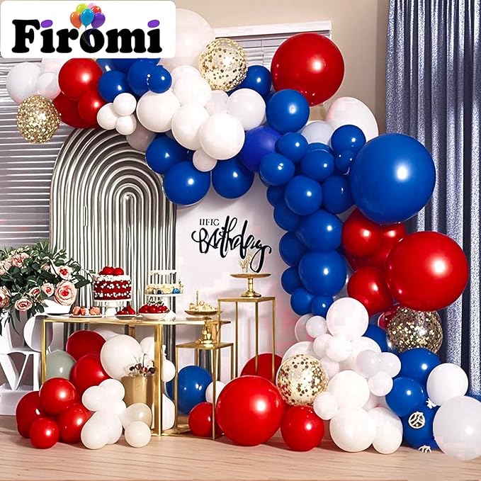 Firomi Red Balloons 18-inch 12 Pack Large Thicken Helium Big Matte Red Latex Balloon Round for Wedding Birthday Party (with 1 Ribbon)