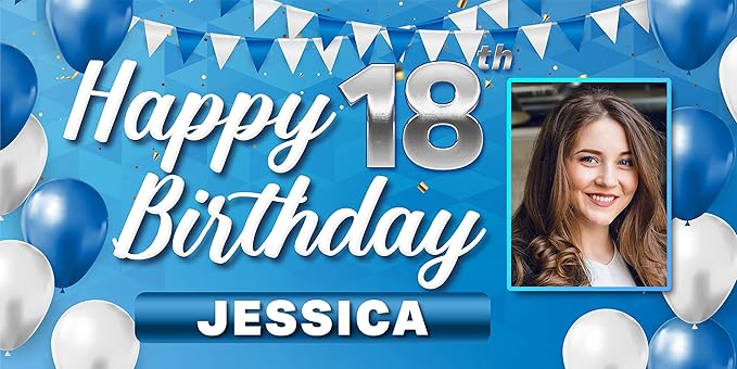 Custom Celebration Sign by DOT4DOT - Personalized for Happy Birthday Banner, Kids, Wedding, Parties, Grand Opening, Graduation, Congratulations (Celebration 16, 4x8)