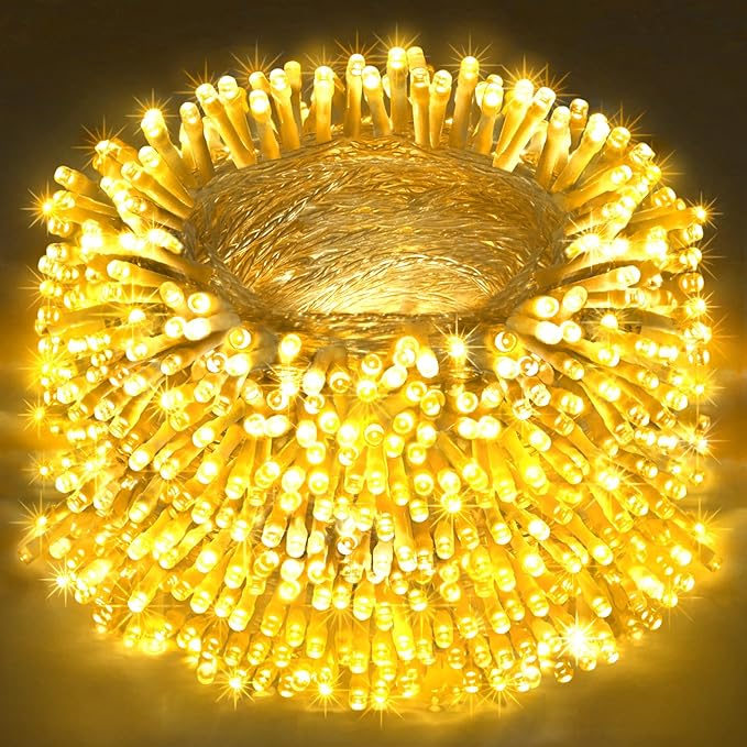 Outdoor Fairy Lights Waterproof, Plug in String Lights with 8 Modes Timer, 410Ft 1200 Twinkle LED Outdoor & Indoor Decor for Girl's Bedroom/Garden/Patio/Yard/Wedding/Holiday Party