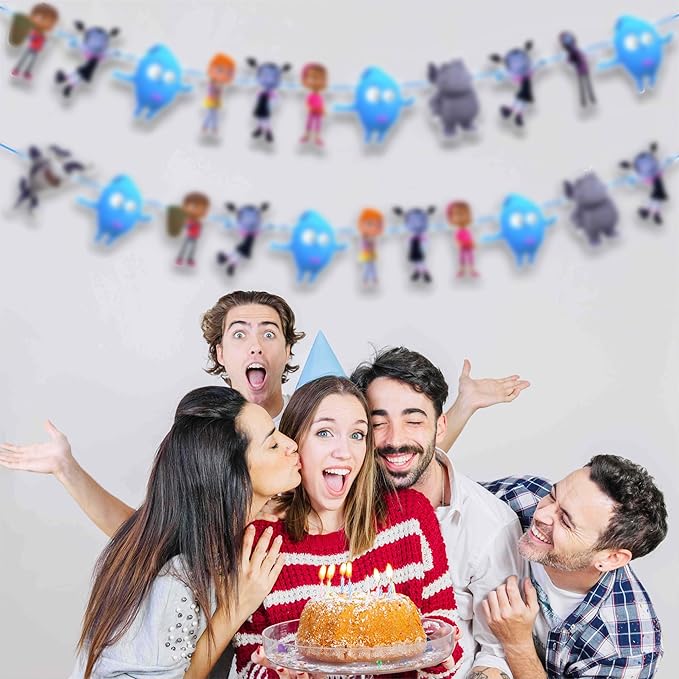 Vamprina Garland Decoration – Cute Vampire Fantasy Theme Hanging Garland for Birthday Celebration Setup, Wall and Backdrop Display, Party Room Styling, Photo Area Decoration, and Spooky.
