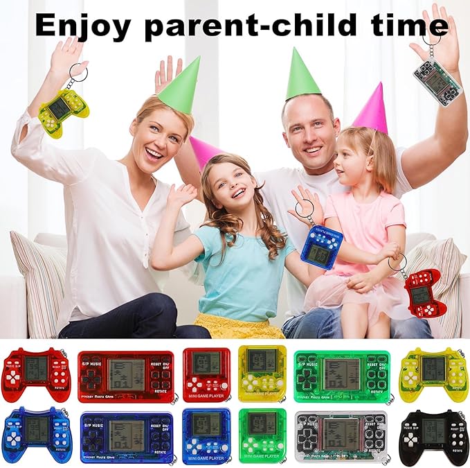 12Pcs Video Game Party Favors, Mini Game Keychain Arcade Party Favors for Kids,Birthday Supplies Gaming Classroom Prizes for Boys and Girls