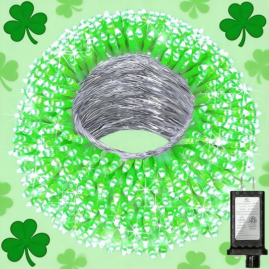 300 LED Outdoor Christmas Lights 75ft, 12 Lighting Modes Indoor String Lights Dimmable & Timer Memory, Outsite Waterproof Tree Lights for Xmas Room Garden Wedding Party Holiday Decorations Green