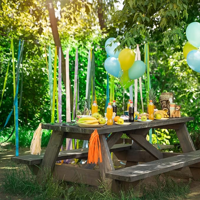 Green Crepe Paper Streamers 9 Rolls 738ft, Green Streamers Party Decorations for Party Wedding Mother's Day Birthday Baby Shower Decor, 1.77 Inch x 82 Ft/Roll